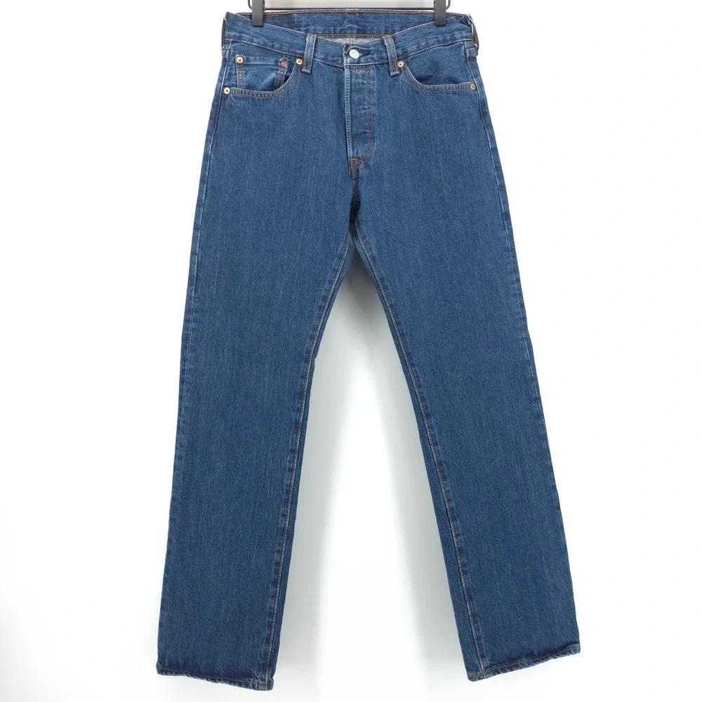Levi's Mens Jeans 501 Original Fit 30x32 Blue Medium Wash Denim Classic‎ Rugged
